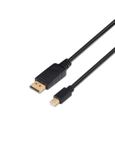 Aisens - Câble Mini DP vers Displayport V1.2 4K@60Hz - mDP/M-DP/M - 3,0m - 4K - Noir