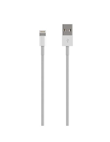 Aisens - Câble Lightning vers USB 2.0, Lightning/M-USB A Mâle - 0,5m - Blanc