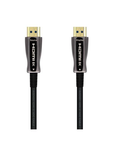 Aisens - Câble HDMI V2.1 AOC (Câble Optique Actif) Fibre Optique Ultra Haut Débit UHS 8K@60Hz 4K@120Hz 4:4:4 48Gbps - A/M-A/M - 