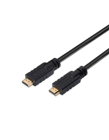 Aisens - Câble HDMI V2.0 Premium High Speed/ HEC 4K@60HZ 18GBPS avec Répéteur - A/M-A/M - 30m - Couleur Noir