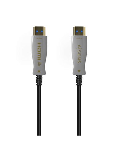 Aisens - Câble HDMI V2.0 AOC Premium Haute Vitesse / HEC 4K@60Hz 4:4:4 18GBPS - A/M-A/M - 70m - Couleur Noir