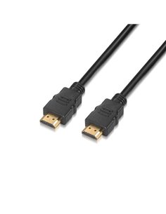 Aisens - Câble mâle vers mâle premium certifié HDMI 2.0 4K HDR 60 Hz - Ultra HD 3D ARC - 4K - 1,0 m - Noir