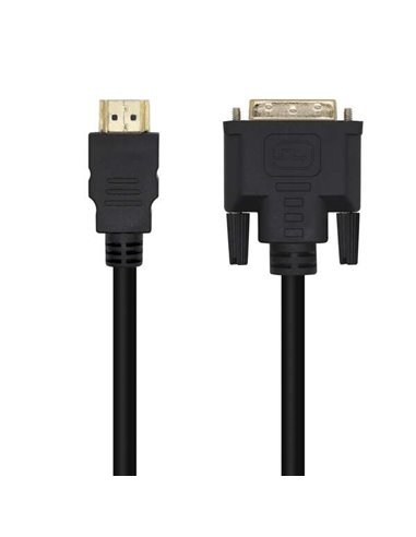 Aisens - Câble DVI vers HDMI - DVI18+1/Mâle-HDMI A Mâle - 3,0m - Couleur Noir