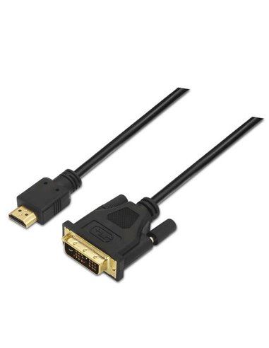 Aisens - Câble DVI vers HDMI - DVI18+1/Mâle-HDMI A Mâle - 1.8m - Full HD - Couleur Noir