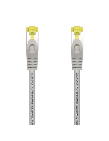 Aisens - Câble réseau Patch Cord RJ45 LSZH Cat.7 600 Mhz S/FTP PIMF AWG26 - 5,0M - Couleur Gris