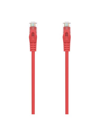 Aisens - Câble réseau Patch Cord RJ45 LSZH CAT.6A 500 MHZ UTP AWG24 - 30CM - Couleur Rouge