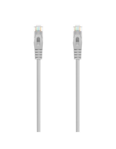 Aisens - Câble réseau Patch Cord RJ45 LSZH CAT.6A 500 MHZ UTP AWG24 - 30CM - Couleur Gris