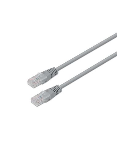 Aisens - Câble Réseau Patch Cord RJ45 LSZH Cat.6 UTP AWG24 - 15m - Sans Halogène - 10/100/1000 Mbit/s - Couleur Gris