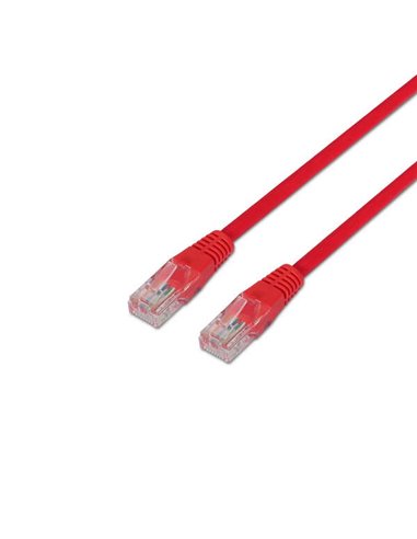 Aisens - Câble réseau RJ45 Patch Cord Cat.6 UTP AWG24 - 3,0 m - 10/100/1000 Mbit/s - Couleur Rouge