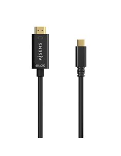 Aisens - Câble convertisseur USB-C vers HDMI 4K@30HZ - USB-C/M-HDMI/M - 1.8M - Noir