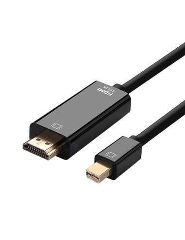 Aisens - Câble convertisseur Mini Displayport vers HDMI - Mini DP/M-HDMI/M - 3.0M - Noir