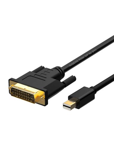 Aisens - Câble convertisseur Mini Displayport vers DVI - Mini DP/M-DVI/M - 2.0M - Couleur Noir