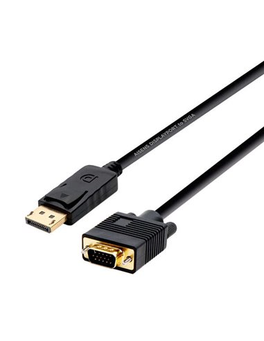 Aisens - Câble convertisseur Displayport vers VGA - DP/M-VGA/M - 2.0m - Noir