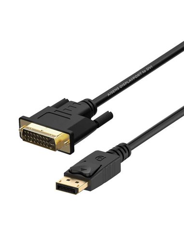 Aisens - Câble convertisseur Displayport vers DVI - DP/M-DVI/M - 2.0m - Noir