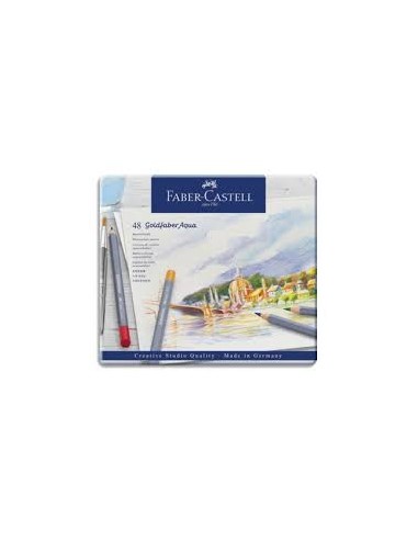 FABER CASTELL Etui de 36 crayons de couleur GOLDFABER aquarellables. Coloris assortis