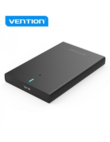 Vention Caja Externa para Disco Duro de 2.5" USB 3.0 a Micro USB Sin Tornillos - Color Negro