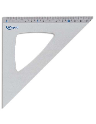 MAPED équerre 45° 21cm aluminium anodisé