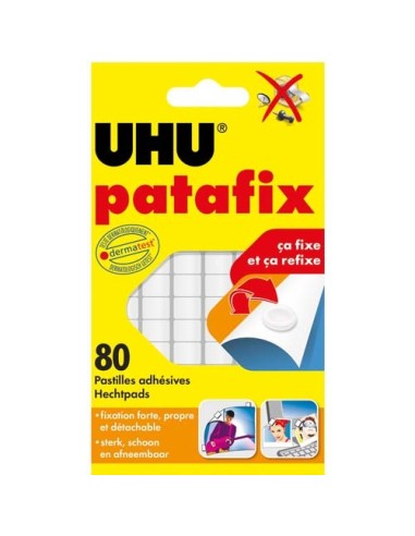 UHU E/6 BDE PATAFIX BLANCHE 042620