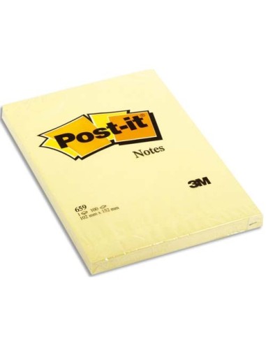 POS BLOC 100F 102X152 JAUNE 659 23695