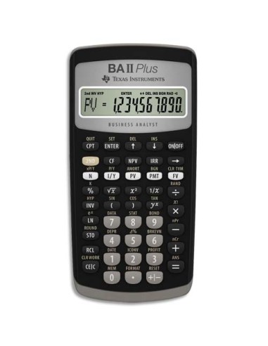 TEX CALCULATRICE FINANCIERE BA-II-PLUS