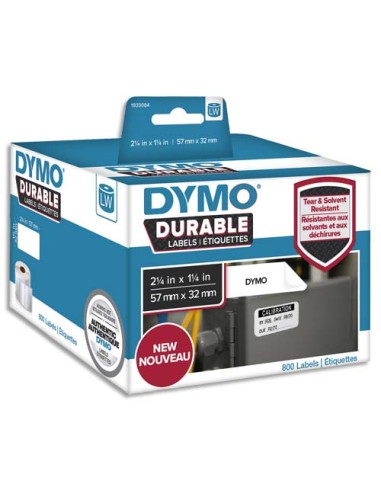 DYM P/800 ETIQ DUR 57X32MM N/BLC 1933084