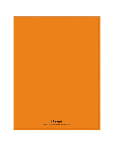 1ER CAH 90G 24X32 48P SEY COUV PP ORANGE