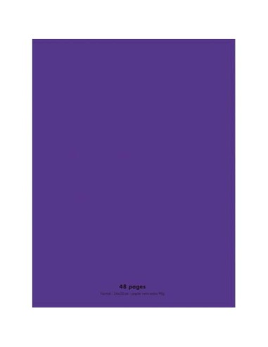 1ER CAH 90G 24X32 48P SEY COUV PP VIOLET