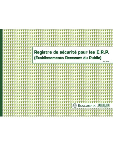 EXA REGISTRE SECURITE POUR ERP 6623E