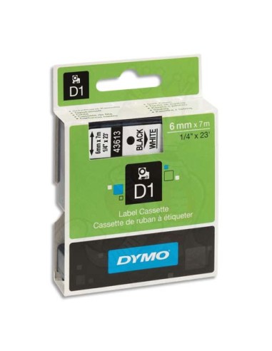 DYM RUBN DYMO D1 6MMX7M N/BLC S0720780