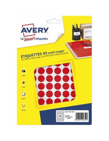 AVE S/960 PASTILLES Ø15MM RGE PET15R