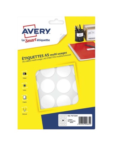 AVE S/384 PASTILLES Ø30MM BLC PET30W