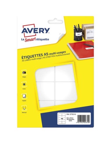 AVE S/160 ETIQ MULTI A5 38.5X65 ETE010