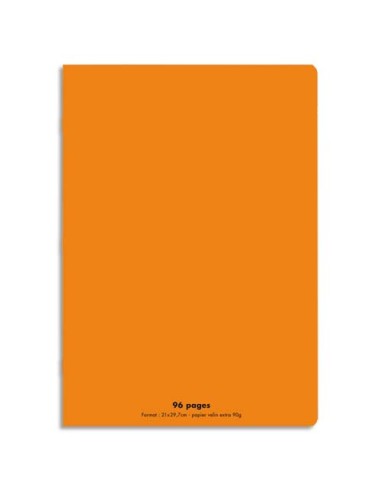 1ER CAH 90G A4 96P SEY COUV PP ORANGE