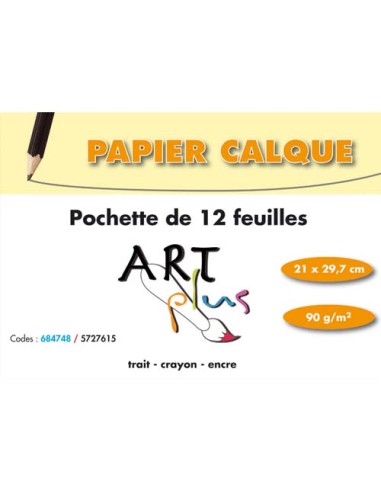 ART P/12F PAP CALQUE 90G A4 684748SPICEC