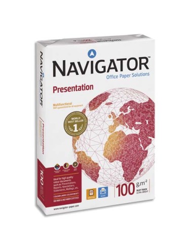 NAVIGATOR Ramette 500 feuilles papier extra Blanc Navigator Presentation A4 100G CIE 169