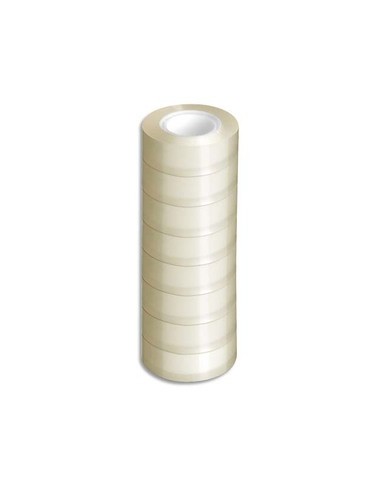 NEUTRE Lot de 8 rouleaux d'adhésif transparent 19mm x 33m - Filmé