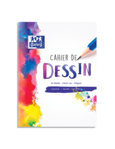 OXFORD Cahier de dessin SCHOOL 32 pages 24x32cm