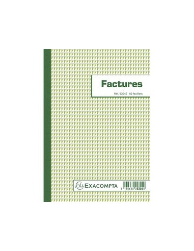 Bloc factures 21x14.8cm - 50 feuilles