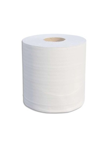 Lot de 6 Bobines d'essuyage 2 plis 700 formats 25 x 19,5 cm - L175 m, bobine D19,5 cm blanc Eco