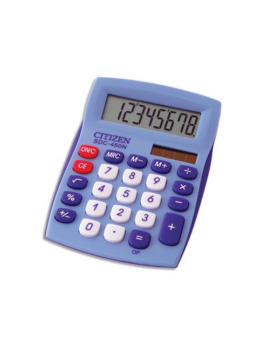 Calculatrice de bureau 8 chiffres Bleue SDC450NBLCFS