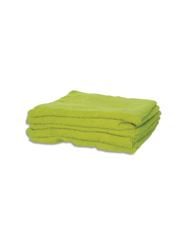 Lot de 5 Lavettes en microfibres tissées standards - Formats : 40 x 40 cm vert