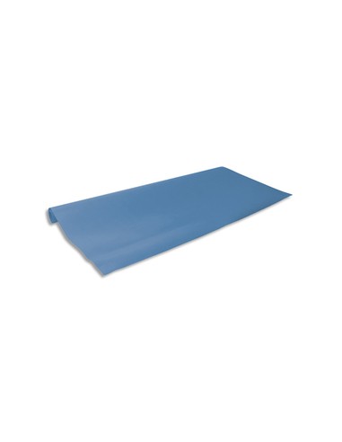 Papier Kraft coloris bleu recto-verso 65g - Dimensions : 0.68 x 3 mètres