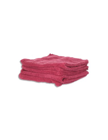 Lot de 5 Lavettes en microfibres tissées standards - Formats 40 x 40 cm rose