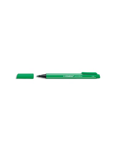 Stylo feutre pointe multi-fonction encre vert corps coloré et rayure blanche point MAX