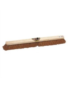 Balai coco d'intérieur monture en bois douille en métal Largeur 80 cm