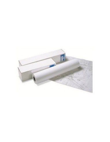 Bobine papier blanc CIE164 Surfacé 90g pour traceur 0,610mmx45m. Impression Jet d'encre