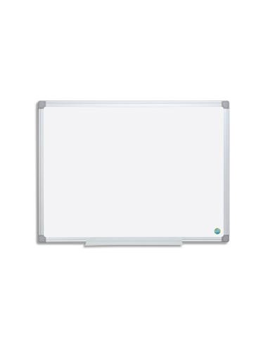 BI-OFFICE Tableau Blanc Earth acier laquée, magnétique, cadre aluminium, porte-stylos Format L180xH120 cm