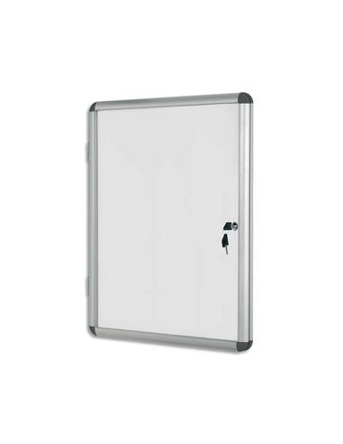 BI-OFFICE Vitrine d'intérieur en aluminium, surface magnétique - Format  67,4 x 72 cm