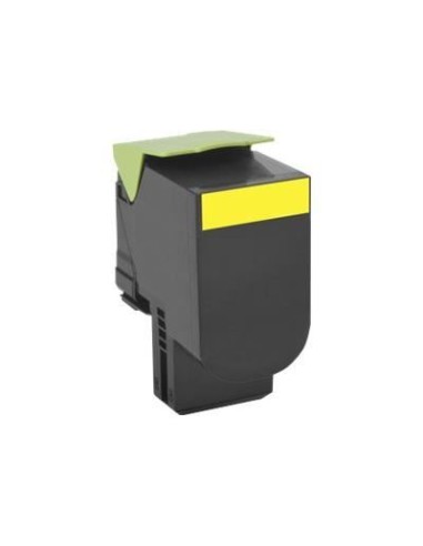 Lexmark 80C2SY0 / 802SY - Jaune - Toner Compatible Lexmark