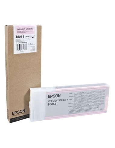 EPSON T6066 cartouche dencre magenta clair capacité standard 220ml pack de 1